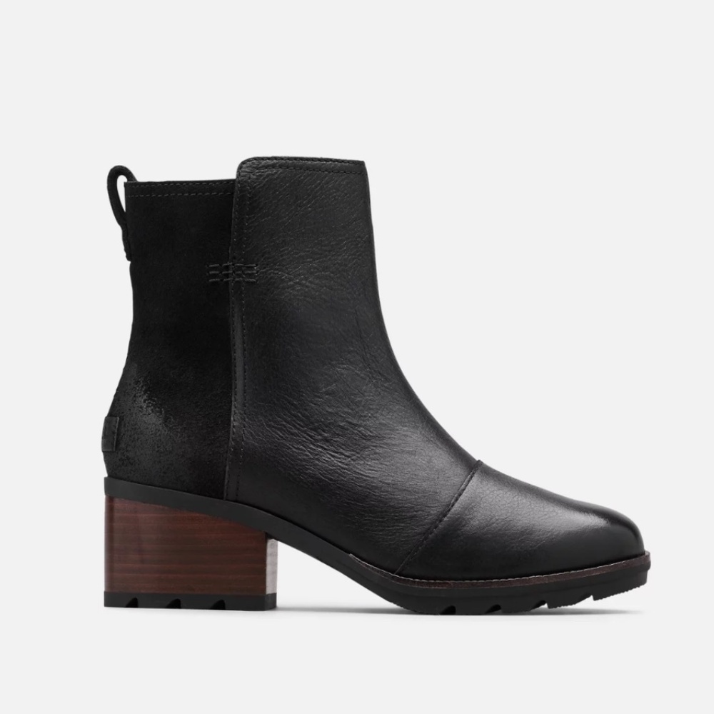 Sorel Waterproof Cate Bootie - Sz 8, Black, NEW